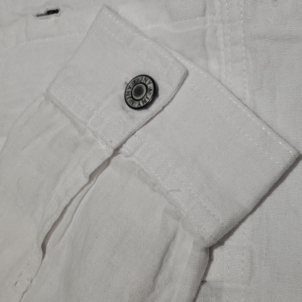 NWT JNY  white 100%linen white jackets - Picture 6 of 16